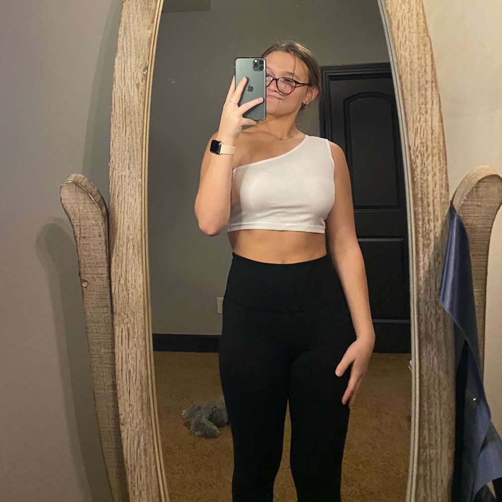SHEIN Youth Single Shoulder Top